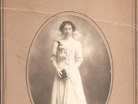 Erna Wilhelmine Boldewahn is the youngest daughter of Wilhelm and Ernestina. She was born in 1898. This is her confirmation photo from 1910 when she was 12 years old.