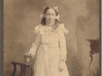 The Boldewahn's oldest daughter was named Meta Frances.  She was born in Oshkosh WI in 1888. This is her confirmation photo.