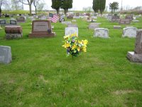 Otto Boldewahn's grave location at Riverside Cemetary in Oshkosh Wisconin has no gravestone. The flowers were placed there by the volunteer from "Find A Grave" who took the photo for the Kamuchey family.