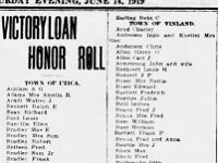 The Victory Liberty Loan drive was held in the spring of 1919 to fund the lingering costs of the Great War. The “Honor Roll” was often published in newspapers and listed contributors. In this June 14, 1919 edition of the Oshkosh Northwestern,  Otto Boldewahn donated to the cause. His father's name is not listed. Read more here: https://en.wikipedia.org/wiki/War_bond#United_States and here https://en.wikipedia.org/wiki/Liberty_bond…