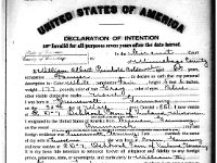 Wilhelm's 1888 Declaration of Intention to become a US citizen lapsed in 1900. After the US entered into WW1, he refiled his declaration, presumably to combat the rising tide of anti-German sentiment. He would finally become a US citizen in 1922.