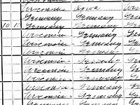 Henriette Boldewahn 1900 Census cropped By 1900, Henrietta and her husband were living in Oshkosh and had 8 children. John worked as a day laborer.