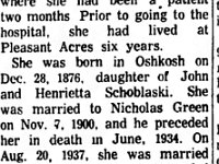 Her daughter Minnie was married twice and died in 1963