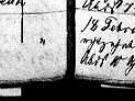 The baptism record of one of Wilhelmine's daughters: Bertha Marie Auguste Pommerening born 1868. Bertha is the only child that we have been able to trace to present day descendants in West Germany.